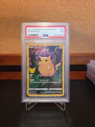 Pikachu graded PSA 7 for sale on eBay
