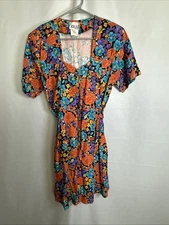 Vtg Joule Energy Womens Jumpsuit Shorts USA Multicolor Sz- L #876