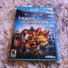 Activision Transformers Prime Nintendo Wii U E10+ (2012) Disc w/ Case, Manual