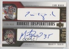 2005 Rookie Update Inspirations Dual 339/499 Cam Ward Marty Turco #262 Auto 2d8