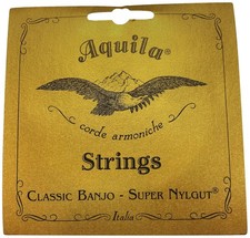 Aquila New Nylgut AQ-6B Banjo Strings   Medium Tension Full size, Natural