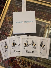 August Morgan by Kate Hersch Linen Cocktail Napkins - Set of Four (4)