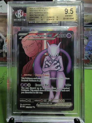 Pokemon Mewtwo EX #231/182 Team Rockets Series, BGS 9.5