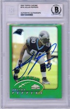 2002 Topps Chrome - Refractor #214 Julius Peppers RC BGS Autograph - Panthers
