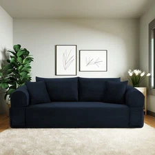 Compression Sofa-Convertible Floor Sofa Bed，Boneless Couch & Floor Futon Sleeper