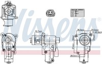 AGR Ventil Nissens 98552 Aluminium FüR VW Golf 6 5K1 Variant AJ5 Jetta 3 1K2 5C7