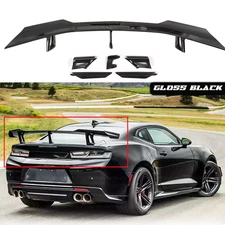For 2016-2024 Chevy Camaro ZL1 1LE Style LT RS SS Trunk Spoiler Wing Gloss Black