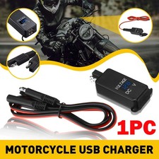 Dual Waterproof USB Port Motorcycle Charger Socket Power Adapter Motorbike NEW