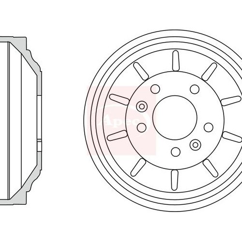 Brake Drum APEC DRM9962 Fits Citroen Fiat Peugeot Dispatch Expert Expert Tepee - Image 13