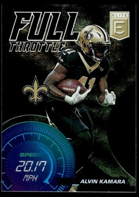 2021 Donruss Elite Full Throttle Alvin Kamara New Orleans Saints #FT17