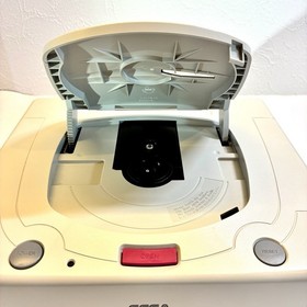 SEGA Saturn White Console HST-0014 Set w 2Controller + 7 Games Tested Japan EX+