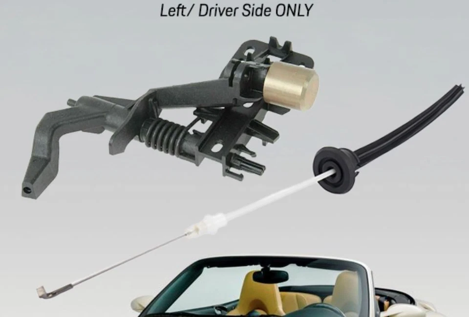 Porsche 911 2009-2011 conductor (izquierda) cerradura puerta palanca pivote + ¡combo de cable! Foto 2 de 2