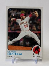 Oliver Ortega 2022 Topps Heritage Baseball Short Print Los Angeles Angels #714