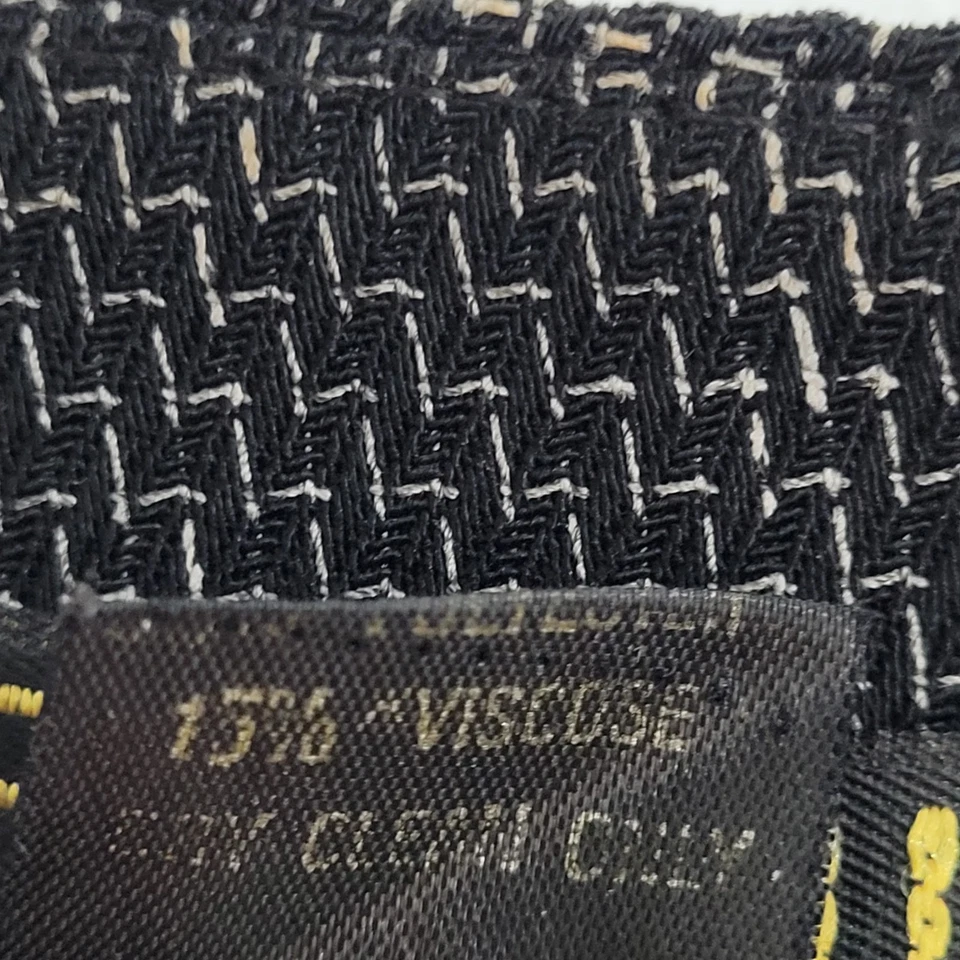 Georgiou Career Concept Black Pleated Hem Knee Length Lined Skirt Size 8 (29x21) - Image 4 of 4