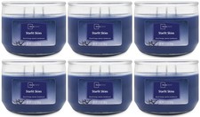 6 Mainstays STARLIT SKIES Large 3-Wick Scented Candle 11.5oz