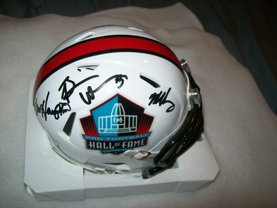 CHICAGO BEARS TRIPLE HOF URLACHER SINGLETARY HAMPTON SIGNED MINI