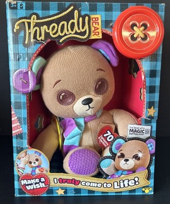 Thready Bear Interactive Plush   70+ Expressions- New