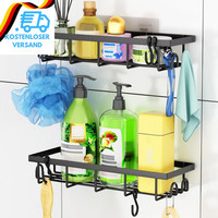 Sumaitech Duschablage Ohne Bohren, 2 StüCk Badezimmer Organizer, Rostfreie Dusch