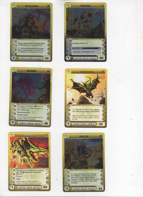 Chaotic lot #203. Lot of 6 Rare Mipedian creature cards