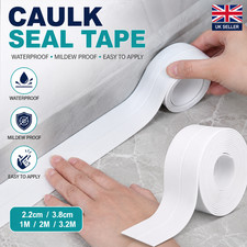 Bath Sealant Strip Self Adhesive Waterproof Caulk Seal Tape Flexible Kitchen Sin