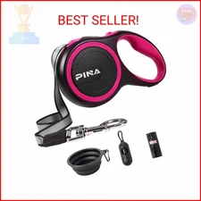 PINA Retractable Dog Leash, 26ft Dog Leash for Small Medium Large Dogs Up to 110