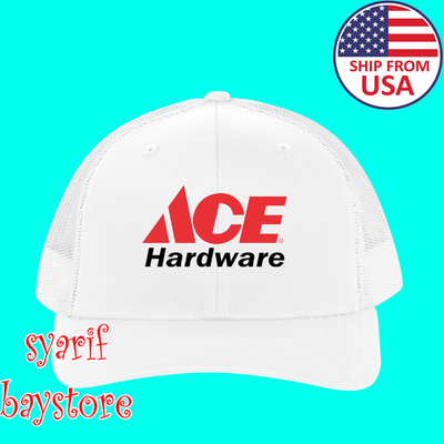 #ad Ace Hardware White Trucker Hat Cap Adult Size $27.69