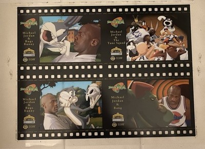 1996 Upper Deck Space Jam Michael Jordan RARE! Print ProductionCel Uncut 21x16 2