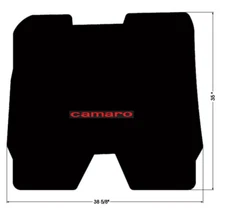 NEW  1967 - 1969 Chevy Camaro Trunk Floor Mat Embroidered Logo Choose Color