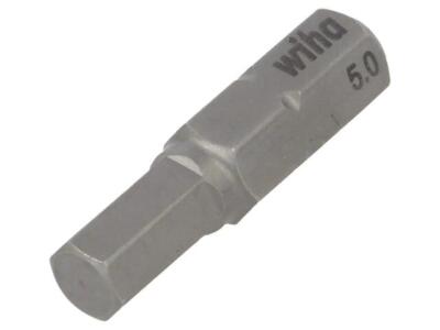01707 Bit Sechskant HEX 5mm L. ges: 25mm Befestigung: 1/4'' (C6,3 mm) WIHA