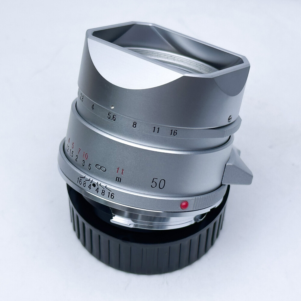 Metal Aluminium Alloy Lens Hood For Voigtlander COLOR-SKOPAR 50mm