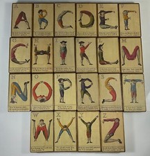 Comical Hotch Potch or Alphabets turn'd Posture Master 22 Blocks RARE Vintage Comical Hotch Potch or Alphabets turn'd Posture Master 22 Blocks RARE Vintage - Image 1