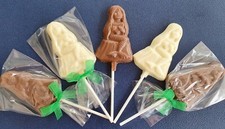 CHOCOLATE MERMAID/FISH LOLLIPOP SWEETS PARTY BAG FILLERS/GIFT/STOCKING/CHRISTMAS