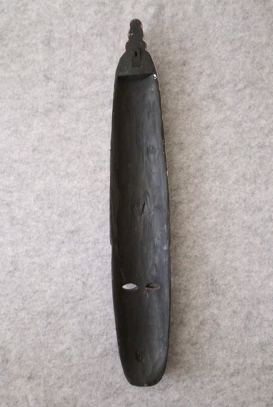 Vtg Pier 1 African Wooden Tribal Mask Wall Art Decor 39"x7" Ornate Hand Carved