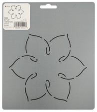 Quilting Stencil Simple Flower Quilt Pattern Floral Block Hand Quilters Template