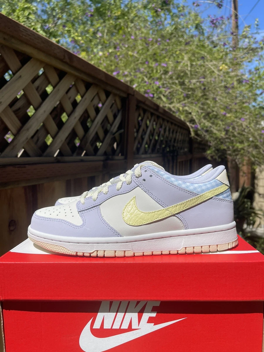 disparar Lubricar dañar Nike Dunk Low SE GS Easter Egg Purple Yellow 2023 FJ4641-536 GS Size 7Y |  eBay