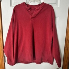 Men's Large Long Sleeve Henley with buttons