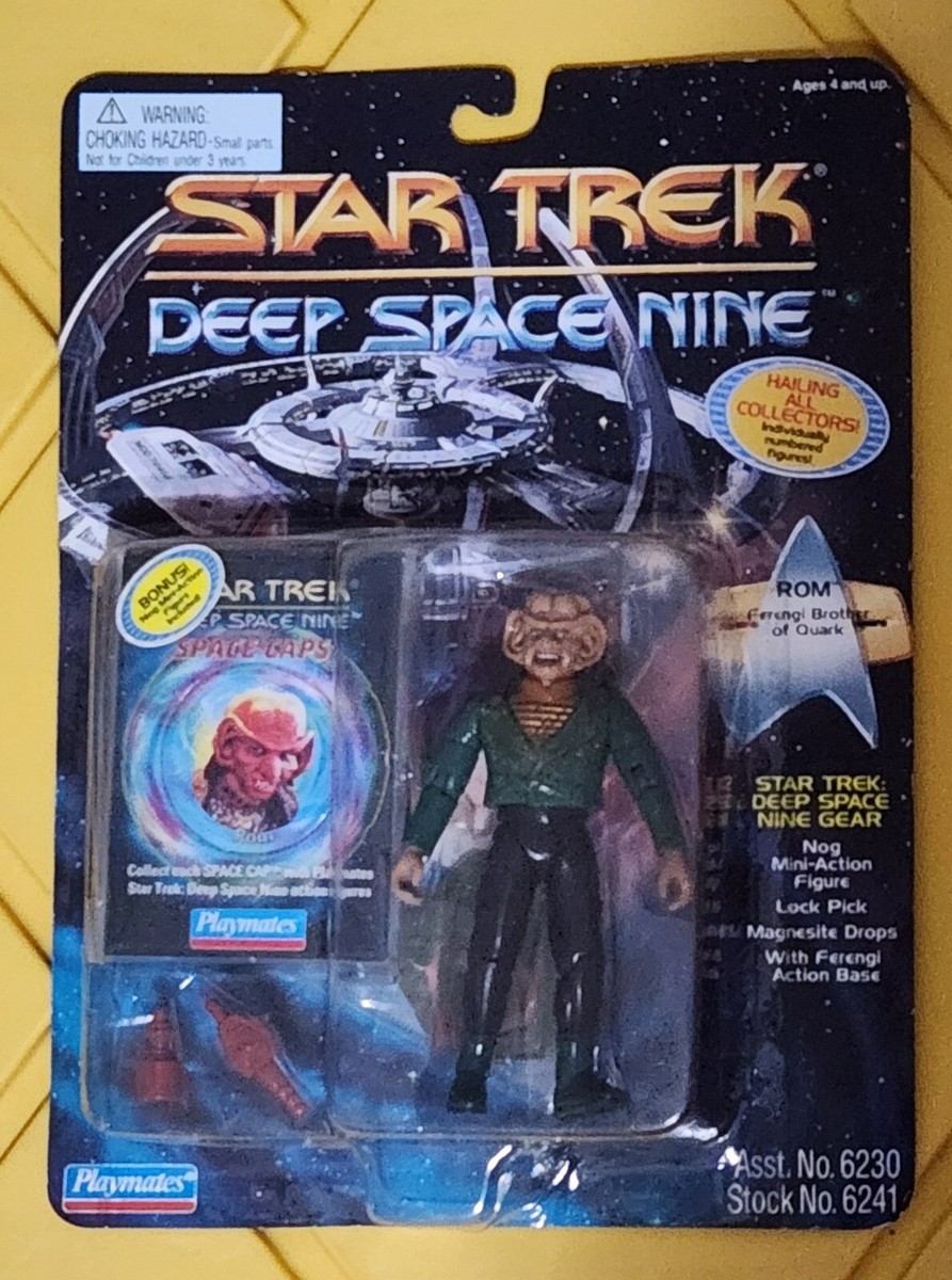 Rare Star Trek Deep Space Nine DS9 Rom W/ Nog Figure