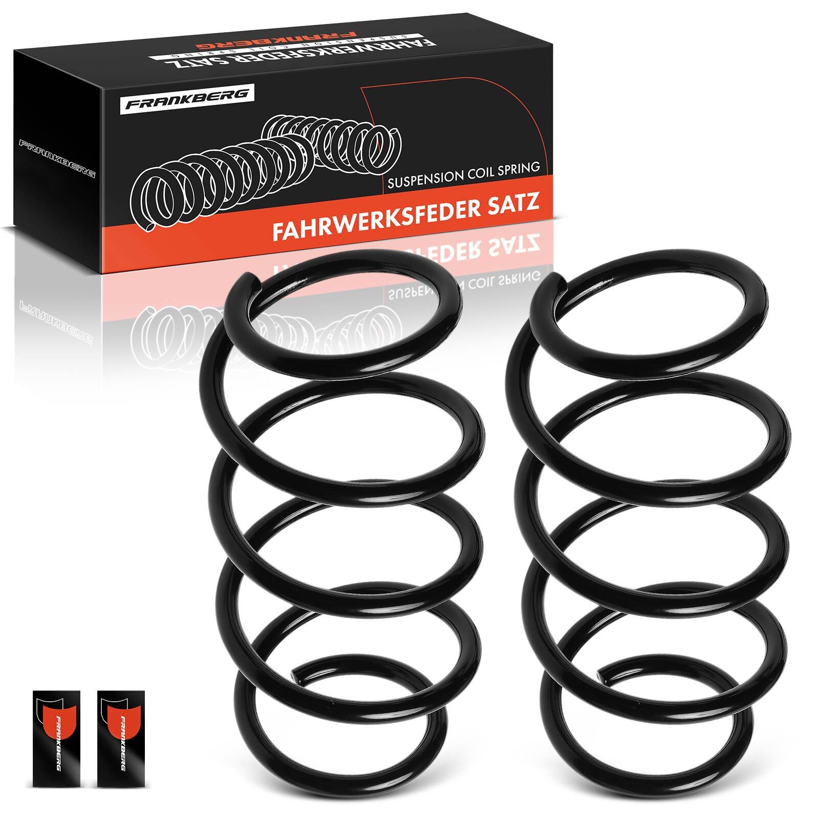 FRANKBERG 2x Coil Spring Set for Nissan Qashqai 13-24 Renault Kadjar 15-24 Front