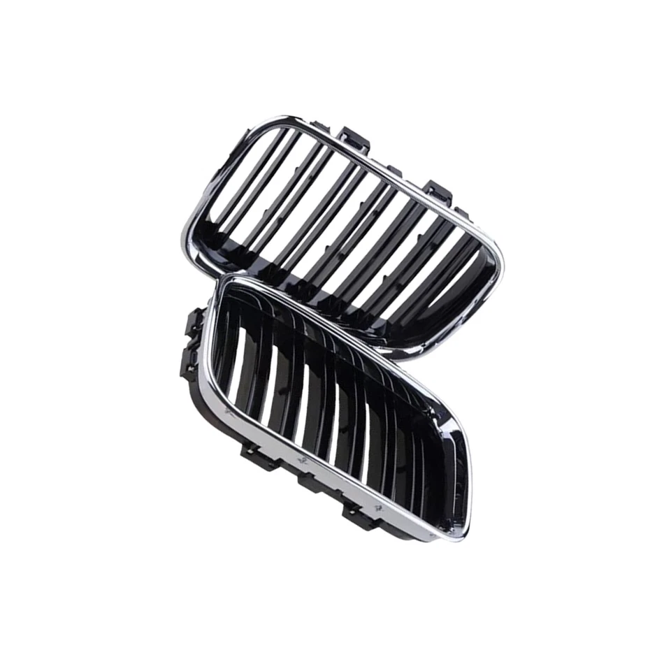 Front Kidney Grille Grill Chrome Gloss Black,For 1992~1996 BMW E36 318IS 325i M3 - Imagem 2 de 4