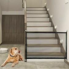 Pets Dog Cat Baby Safety Gate Mesh Fence Portable Guard Net Stairs Doors