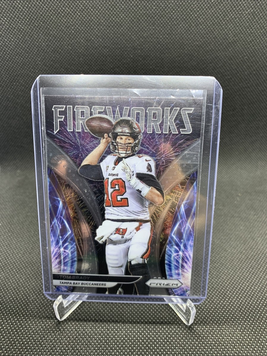 2021 Panini Prizm Tom Brady Fireworks #F-16 Tampa Bay Buccaneers