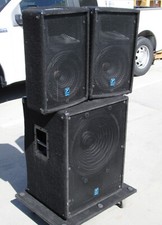 Yorkville EX2  Xcursion 2000 1x12 Sat / 1x18 Sub PA System Speaker Package