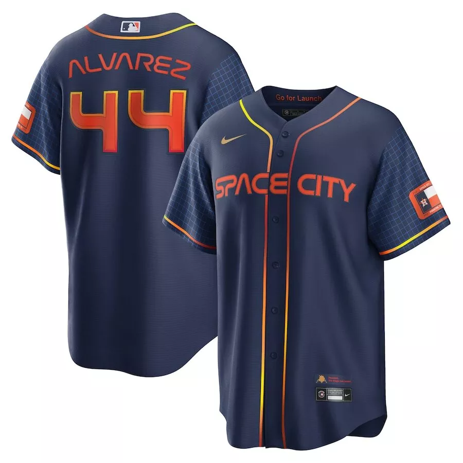 Nike MLB Houston Astros City Connect Jersey Yordan Alvarez Space City Mens