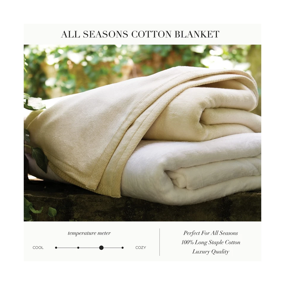 Peacock Alley Favorite Blanket - Luxury Reversible Cotton Blanket for Year Ar... - Image 2 of 4