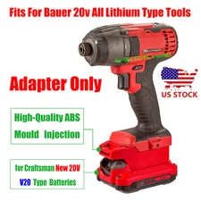 Adapter Upgrade for Bauer 20v Lithium Tool To fits Craftsman New 20v V20 Battery