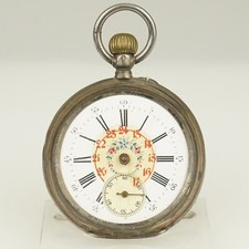 Rar Antique Silver Pocket Watch no fusee no duplex chronometer no repeater RAR