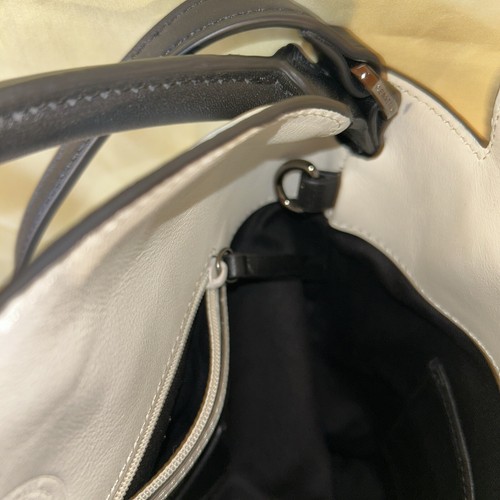 KENNETH COLE NEW YORK - Leather - New with Tags - Beige Fold Over Crossbody Bag - Picture 20 of 24