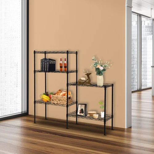 Changeable Assembly Floor Standing Carbon Steel Storage Rack Black Hot Sale US - Picture 3 of 11