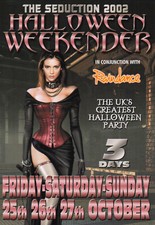 SEDUCTION WEEKENDER 25/10/02 Classic Rave Flyer