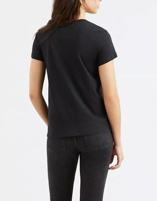 LEVI S Perfect Graphic Tee Shirt Color Black Size XS 25 New W